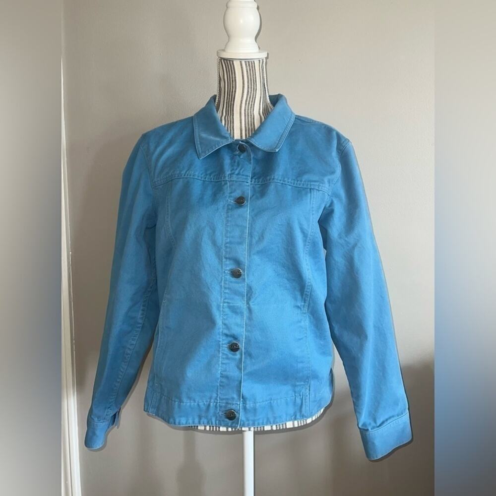 LL BEAN WOMENS “JEAN” JACKET SIZE L MINT